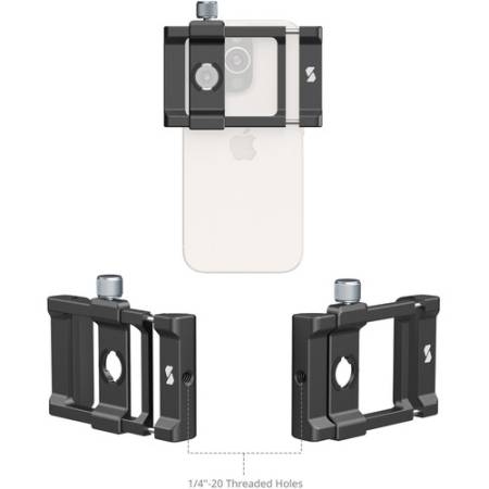 SmallRig 4737 - mobilny teleobiektyw do smartfonów, 8x powiększenie, mocowanie T-mount_ mocowanie_2